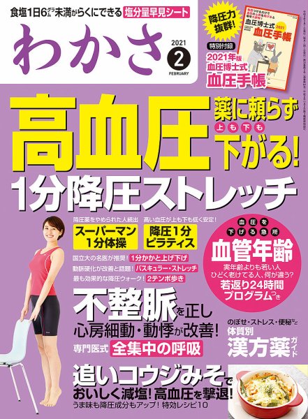 わかさ 2021年2月号 (発売日2020年12月16日) 表紙