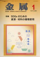 金属 2021年1月号 表紙