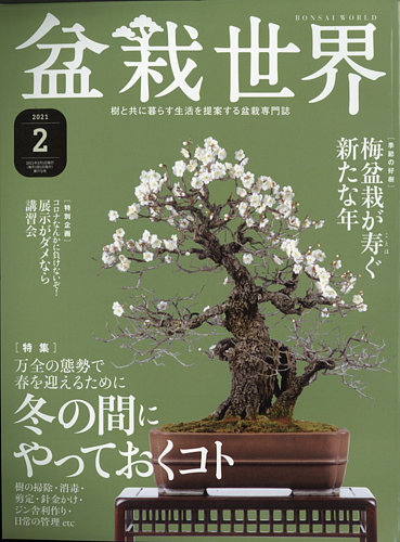 盆栽世界 2021年2月号 (発売日2020年12月26日) | 雑誌/電子書籍 