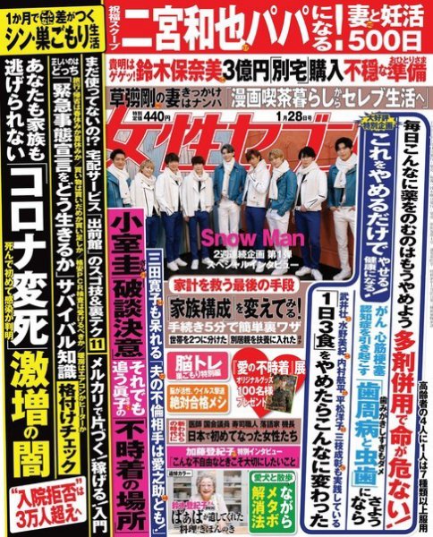週刊女性セブン 2021年1/28号 (発売日2021年01月15日) 表紙