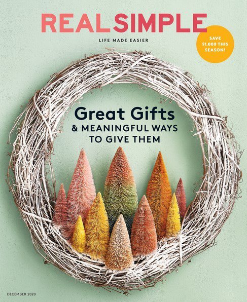 Real Simple(リアルシンプル) December 1 2020 (発売日2020年11月21日) 表紙