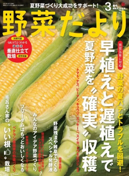 野菜だより 2021年3月号 (発売日2021年02月03日) 表紙