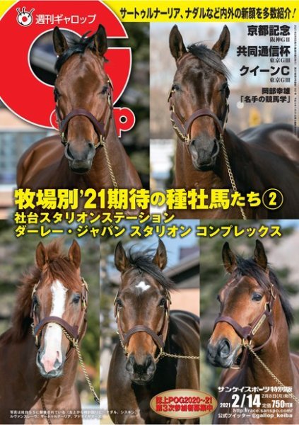 週刊Gallop（ギャロップ） 2021年2月14日号 (発売日2021年02月09日) 表紙