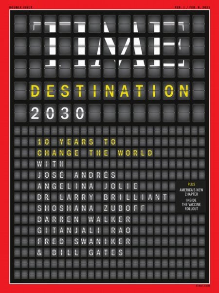 TIME 2021年2/1・2/8号 (発売日2021年01月25日) 表紙