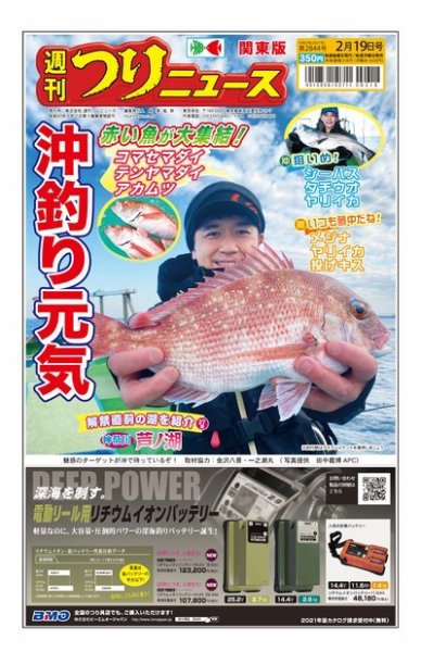 週刊つりニュース　関東版 2021年2月19日号 (発売日2021年02月15日) 表紙