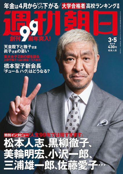週刊朝日 2021年3/5号 (発売日2021年02月22日) 表紙