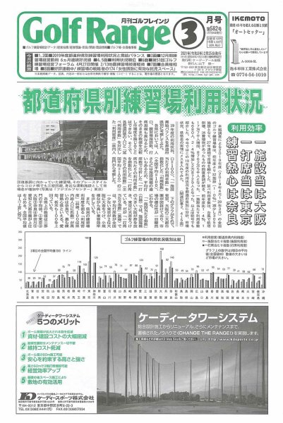 月刊ゴルフレインジ（Golf Range） 第582号 (発売日2021年02月25日) 表紙