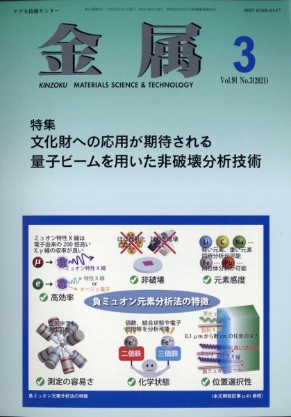 金属 2021年3月号 (発売日2021年03月01日) 表紙