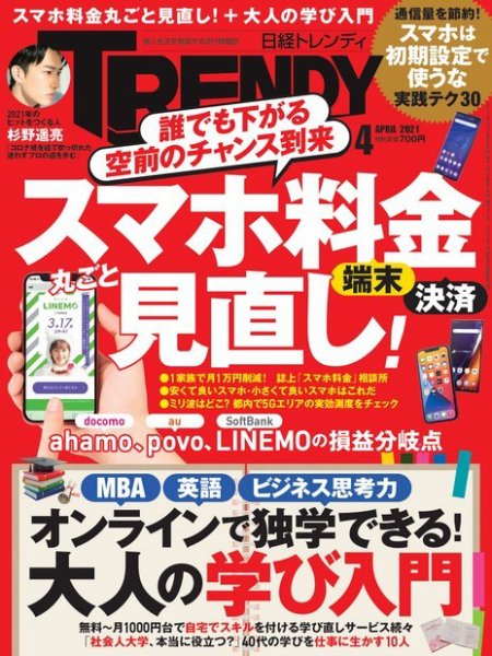 日経トレンディ (TRENDY) 2021年4月号 (発売日2021年03月04日) 表紙