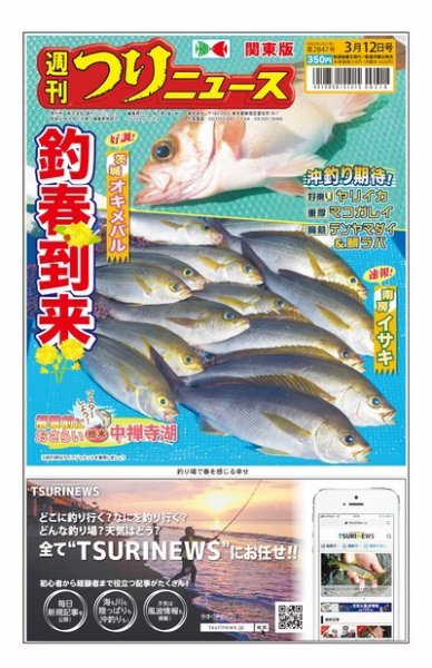 週刊つりニュース　関東版 2021年3月12日号 (発売日2021年03月08日) 表紙