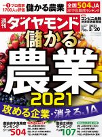 週刊ダイヤモンド（Diamond WEEKLY） 2021年3/20号 表紙