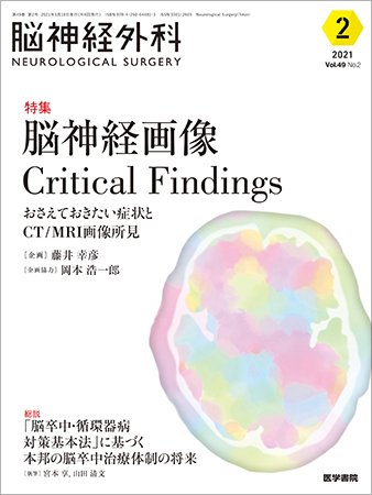 脳神経外科 Vol.49 No.2 (発売日2021年03月10日) 表紙