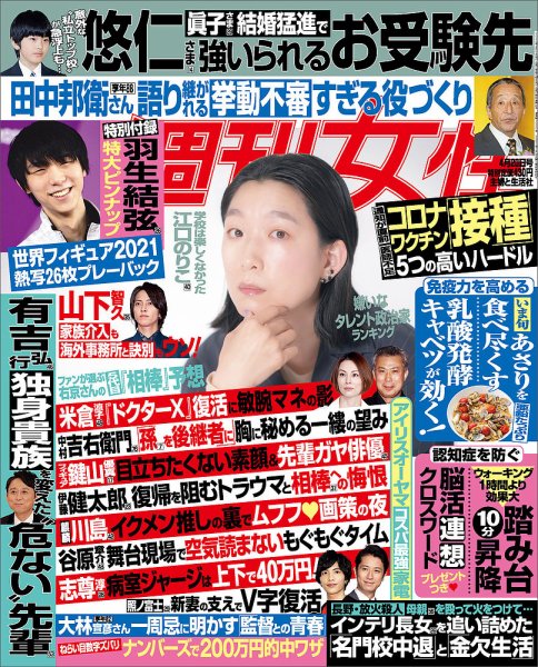 週刊女性 2021年4/20号 (発売日2021年04月06日) 表紙