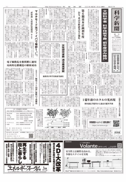 科学新聞 2021年01月01日発売号 表紙