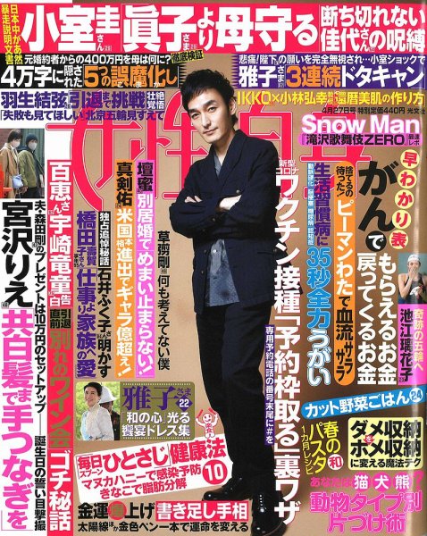 週刊女性自身 2021年4/27号 (発売日2021年04月13日) 表紙