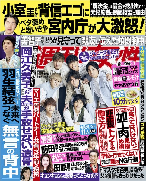 週刊女性 2021年5/4号 (発売日2021年04月20日) 表紙