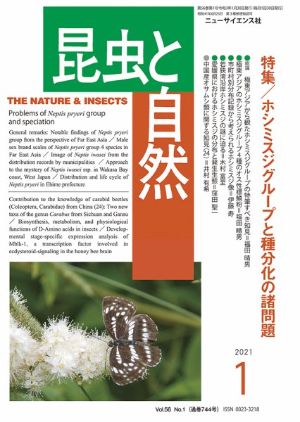 昆虫と自然 2021年1月号 (発売日2020年12月21日) 表紙