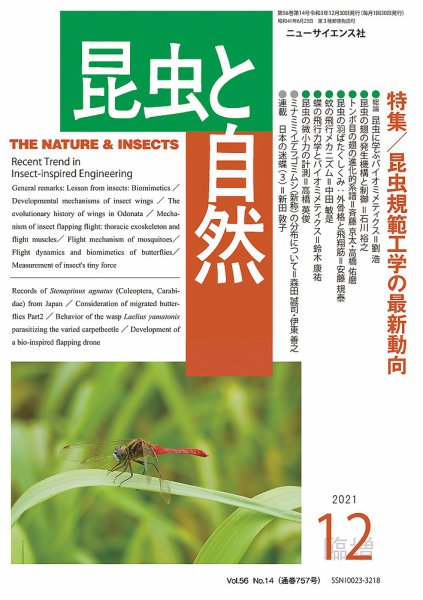 昆虫と自然 12月臨時増刊 (発売日2021年12月12日) 表紙