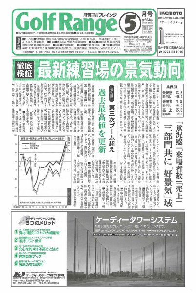 月刊ゴルフレインジ（Golf Range） 第584号 (発売日2021年04月25日) 表紙