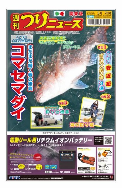 週刊つりニュース　関東版 2021年5月7日号 (発売日2021年04月26日) 表紙