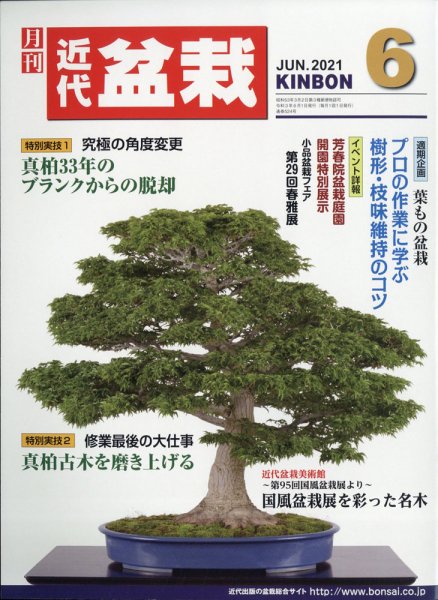 月刊 近代盆栽 2021年6月号 (発売日2021年05月01日) 表紙