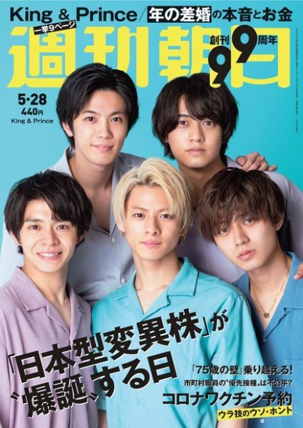 週刊朝日 2021年5/28号 (発売日2021年05月18日) 表紙