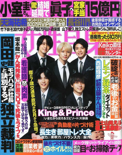 週刊女性自身 2021年6/1号 (発売日2021年05月18日) 表紙