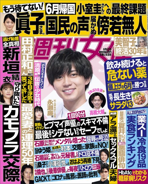 週刊女性 2021年6/8号 (発売日2021年05月25日) 表紙