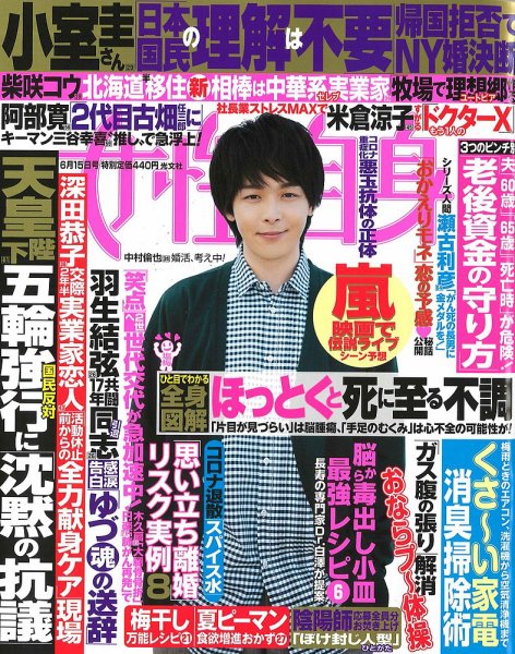 週刊女性自身 2021年6/15号 (発売日2021年06月01日) 表紙