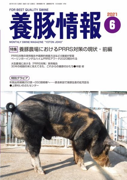 月刊養豚情報 2021年06月01日発売号 表紙