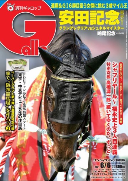 週刊Gallop（ギャロップ） 2021年6月6日号 (発売日2021年06月01日) 表紙