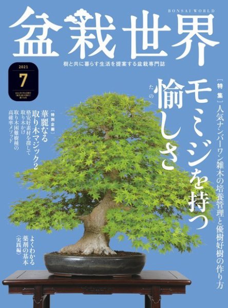 盆栽世界 2021年7月号 (発売日2021年06月04日) 表紙