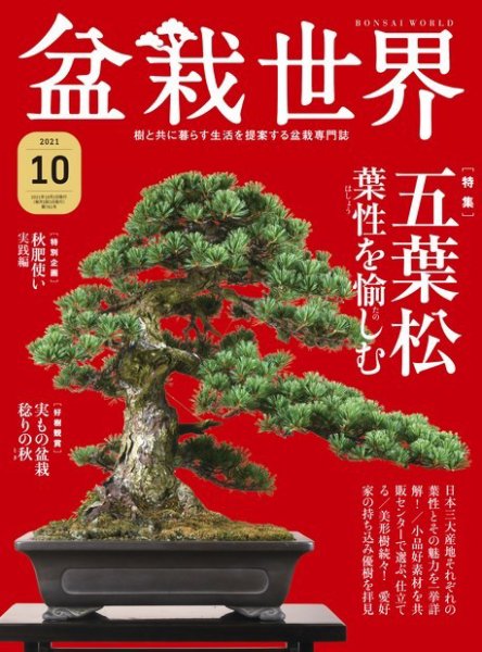 盆栽世界 2021年10月号 (発売日2021年09月03日) 表紙