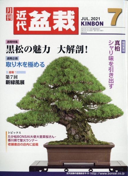 月刊 近代盆栽 2021年7月号 (発売日2021年06月04日) 表紙