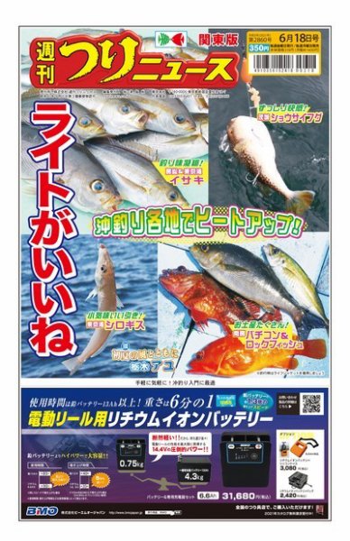 週刊つりニュース　関東版 2021年6月18日号 (発売日2021年06月14日) 表紙