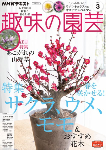 NHK 趣味の園芸 2022年3月号 (発売日2022年02月21日) 表紙