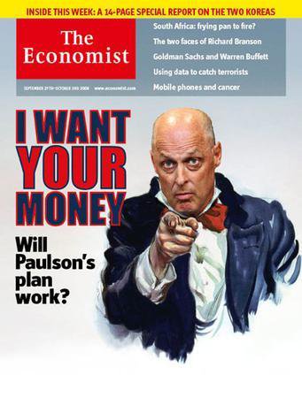 英国The Economist（エコノミスト） Sep. 27th 2008 (発売日2008年09月27日) 表紙