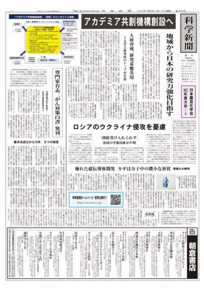 科学新聞 2022年03月11日発売号 表紙