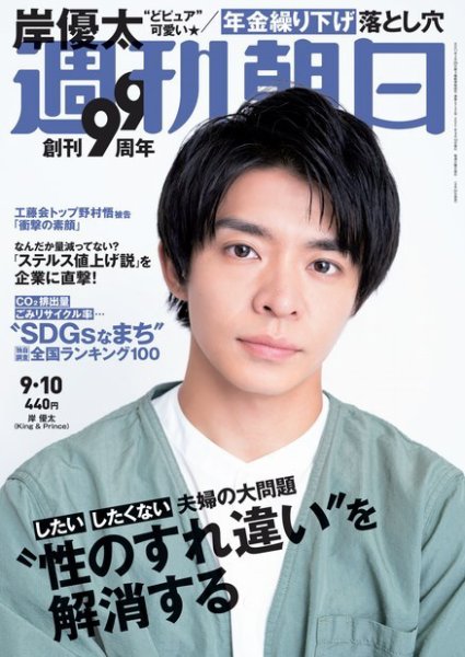 週刊朝日 2021年9/10号 (発売日2021年08月31日) 表紙