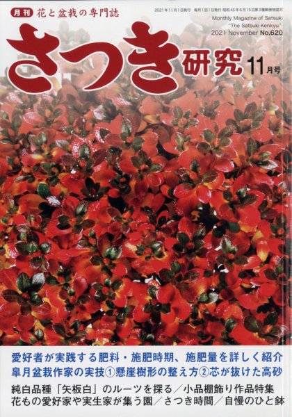 さつき研究 2021年11月号 (発売日2021年10月05日) 表紙