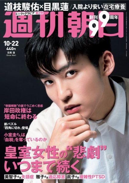 週刊朝日 2021年10/22号 (発売日2021年10月12日) 表紙