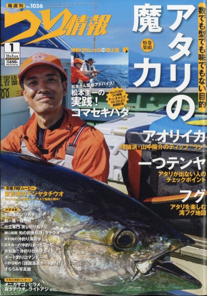 つり情報 2021年11/1号 (発売日2021年10月15日) 表紙