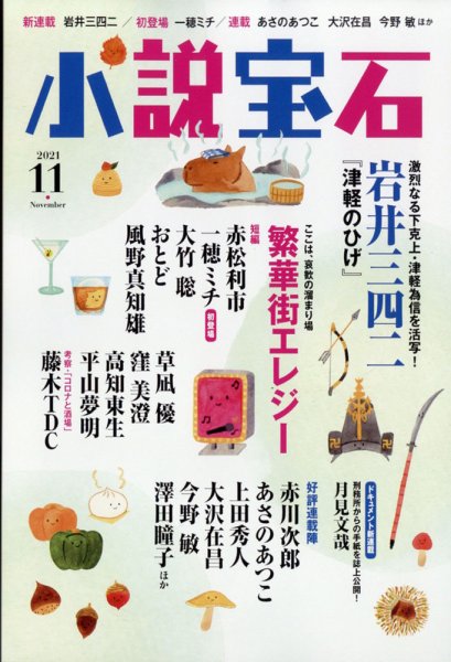 小説宝石 2021年11月号 (発売日2021年10月22日) 表紙