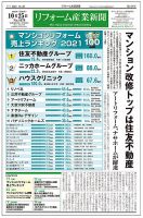 リフォーム産業新聞 21/10/25発売号 表紙