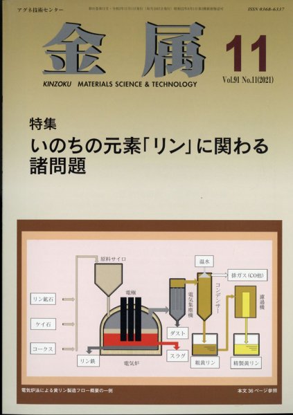 金属 2021年11月号 (発売日2021年10月28日) 表紙