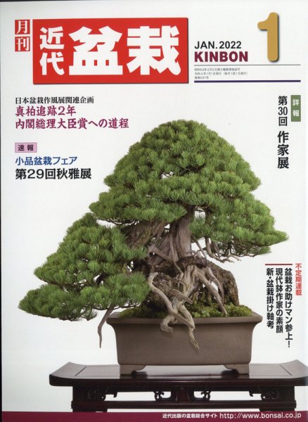 月刊 近代盆栽 2022年1月号 (発売日2021年12月02日) 表紙