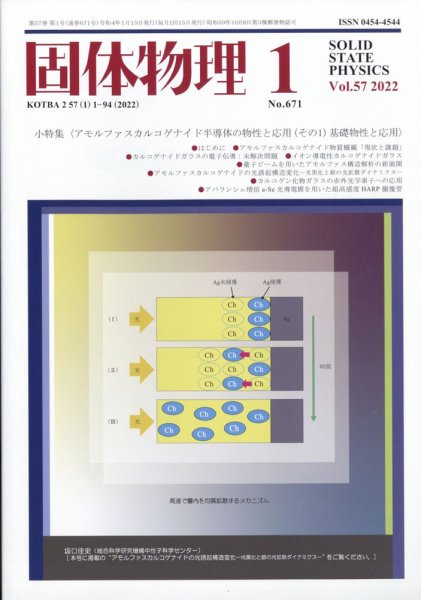 固体物理 2022年1月号 (発売日2022年01月20日) 表紙