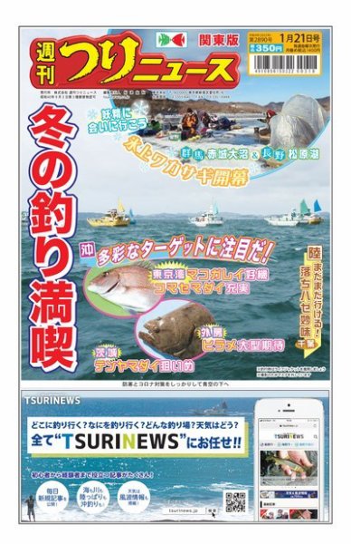 週刊つりニュース　関東版 2022年01月17日発売号 表紙