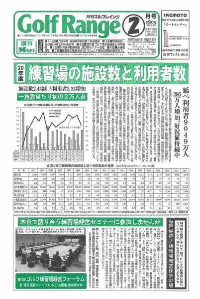 月刊ゴルフレインジ（Golf Range） 第593号 (発売日2022年01月25日) 表紙