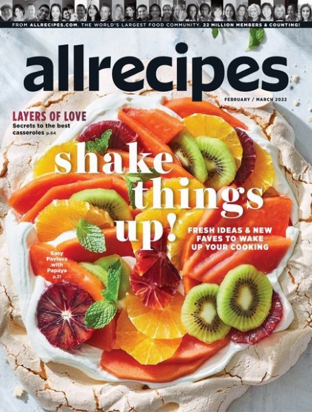 Allrecipes February/March (発売日2022年02月12日) 表紙